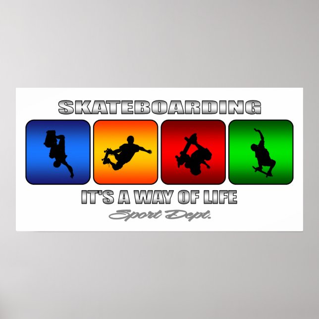 Coola Skateboarding Det är ett sätt att leva Poster (Framsidan)