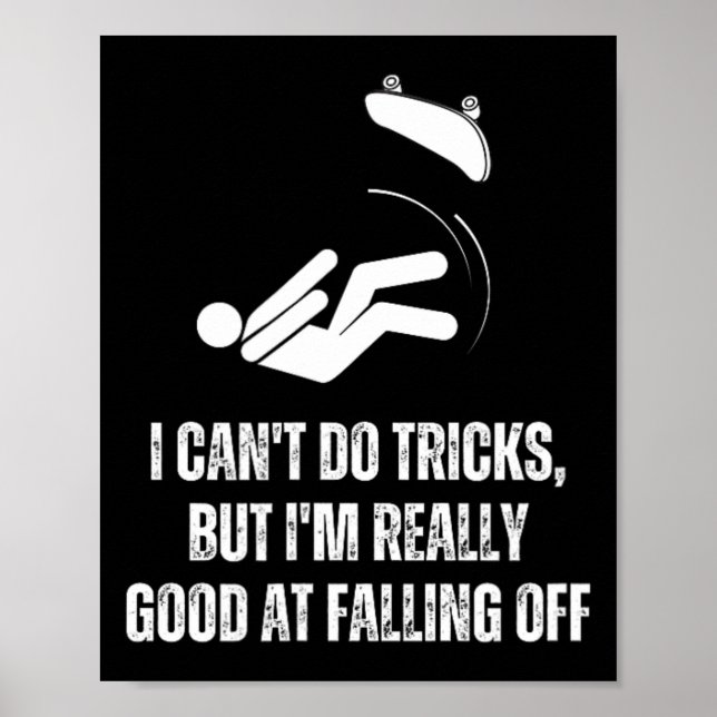 Coola skateboardskonst för män kvinnor skateboard  poster (Framsidan)