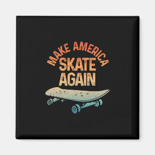Coola skateboardskonst för män och kvinnor Skatebo Magnet