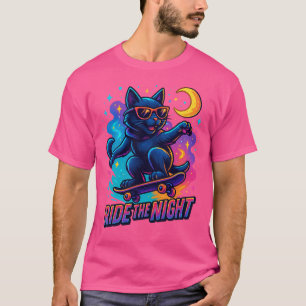 Coola Skater Cat - Urban Street Stil T Shirt