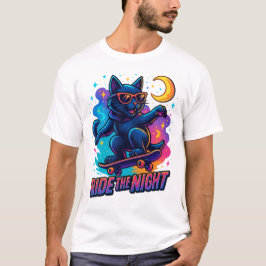 Coola Skater Cat - Urban Street Stil T Shirt