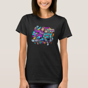 Coola Skater Mamma & Son Graffiti Street Style T-S T Shirt