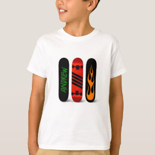Coola Skater Skateboard-Personlig T Shirt