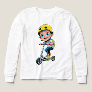 Coola Skaterpojke Anime Konst T Shirt