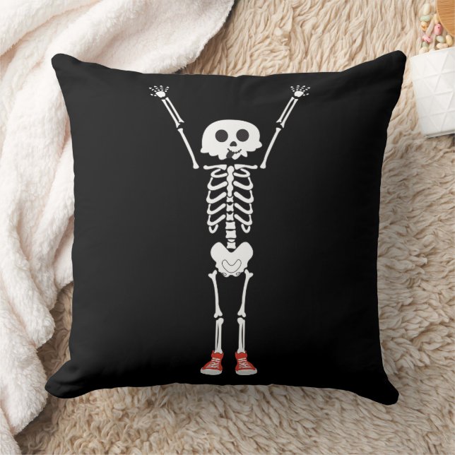 Coola Skeleton Halloween Design Design Kudde (Filt)