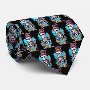 Coola Skeleton i Top hat Halloween Mönster Slips