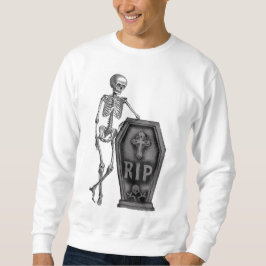 Coola Skeleton med kaffe Lång Ärmad Tröja