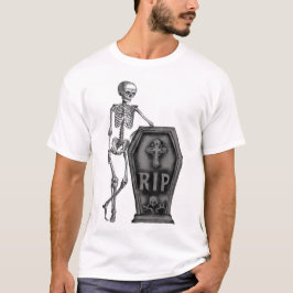 Coola Skeleton med kaffe T Shirt