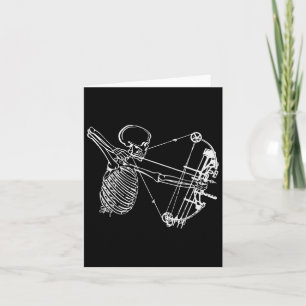 Coola Skeleton med skulljaktgåva med Bow Skull Kort