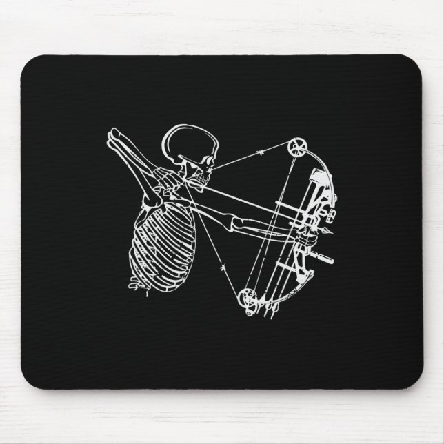 Coola Skeleton med skulljaktgåva med Bow Skull Musmatta (Framsidan)