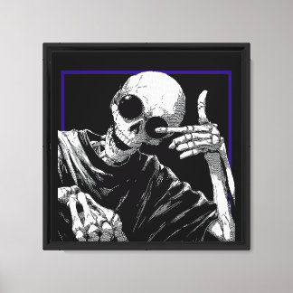 Coola Skeleton - Solglasögon och sjömil Canvastryck