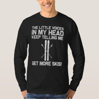 Coola skidåkning för män och kvinnor Skidåkare Sno T Shirt