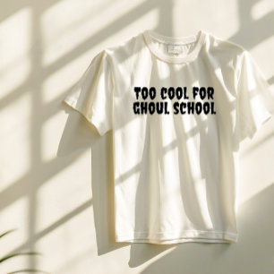 Coola skolhalloween teachert black ypography t shirt