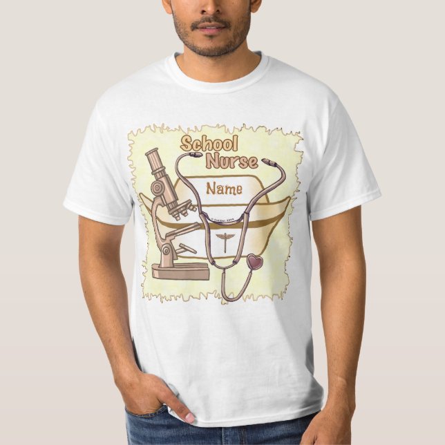 Coola skolsköterske-t-shirts t shirt (Framsida)
