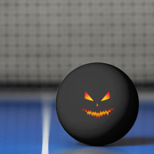 Coola skrämmande Jack O'Lantern ansikte Halloween Pingisboll