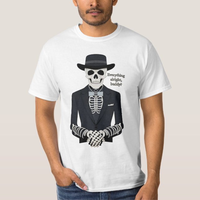 Coola Skull Gangster T Shirt (Framsida)