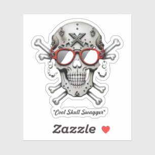 "Coola Skull Swagger" Klistermärken