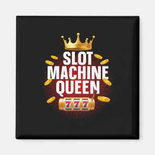 Coola Slot Maskin Queen Art for Women Girls Casino Magnet