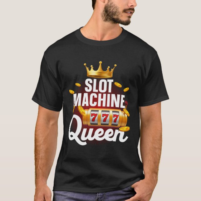 Coola Slot Maskin Queen Art for Women Girls Casino T Shirt (Framsida)
