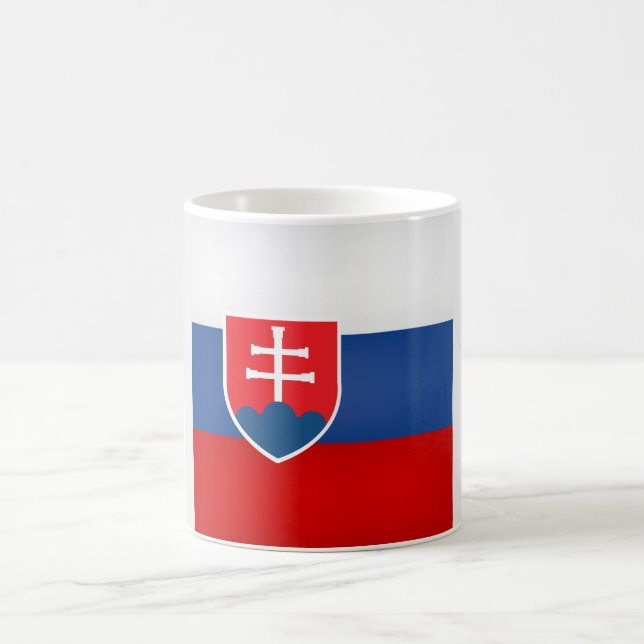 Coola Slovakien Flagga Kaffemugg (Center)