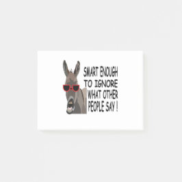 Coola Smart Donkey Post-it Block