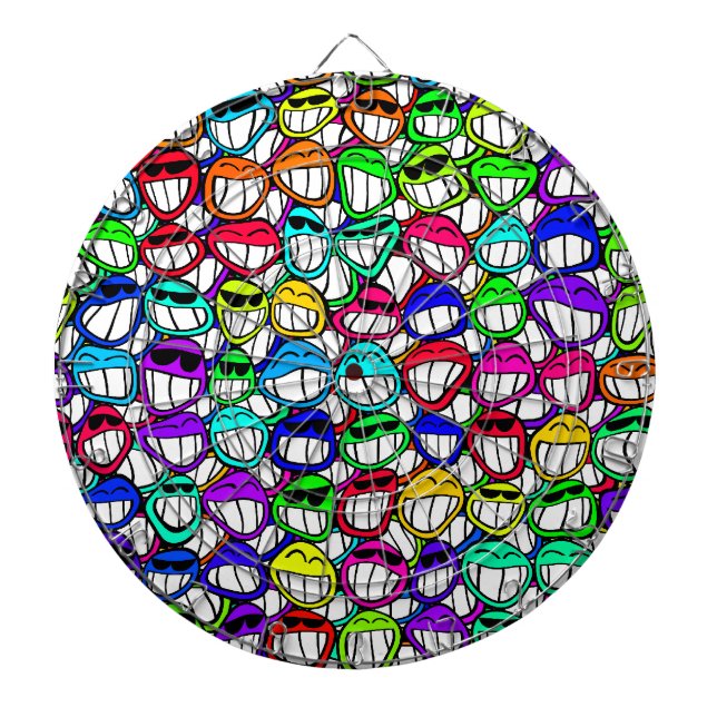 Coola Smilande Ansikte Darttavla (Framsidan)