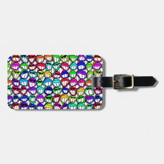 COOLA SMILING ANSIKTE GROUP BAGAGEBRICKA (Horisontell Framsida)