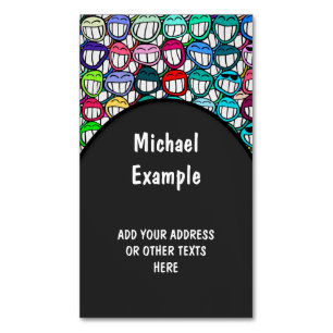 COOLA SMILING ANSIKTE GROUP II + din idé Visitkortmagnet