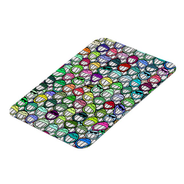 COOLA SMILING ANSIKTE GROUP MAGNET (Vänstra Sidan)
