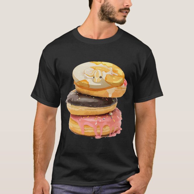 Coola Snake Donut Boll Python Reptile Doughnut T Shirt (Framsida)