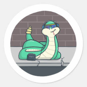 Coola Snake Runt Klistermärke