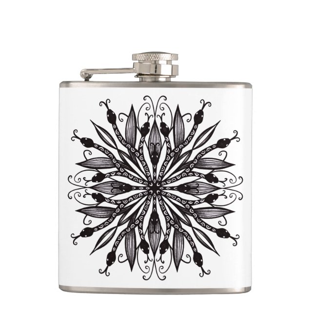 Coola Snakes Black and White Botanical Gothic Fickplunta (Framsidan)