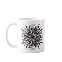 Coola Snakes Black and White Botanical Gothic