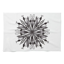 Coola Snakes Black and White Botanical Gothic