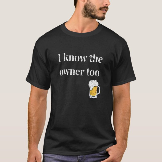 Coola Snark Joke Bartender Funny Bouncer.. T Shirt (Framsida)