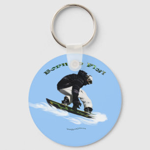 Coola Snö Boarder Winter Sports Themme Nyckelring