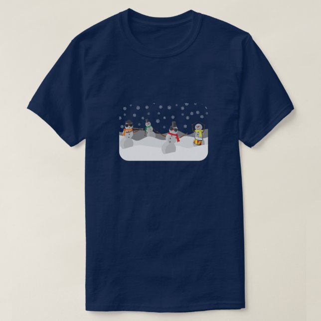 Coola Snögubbe Band T Shirt (Design framsida)