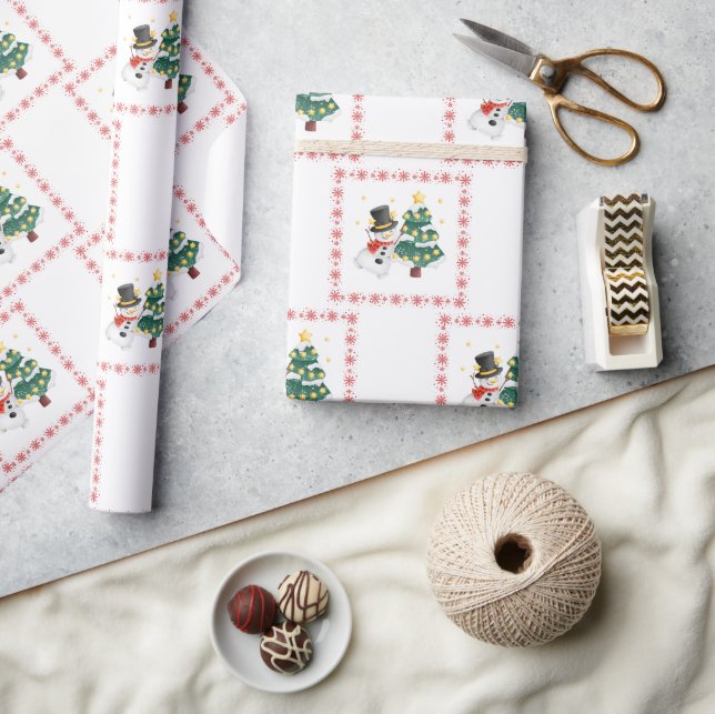 "Coola Snögubbe" & Julgran Presentpapper (Hantverk)