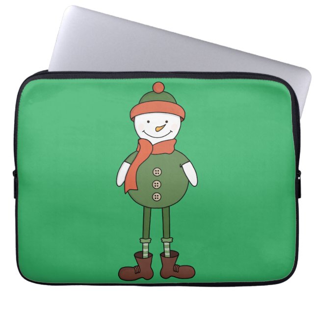 Coola Snögubbe Laptop Fodral (Framsidan)