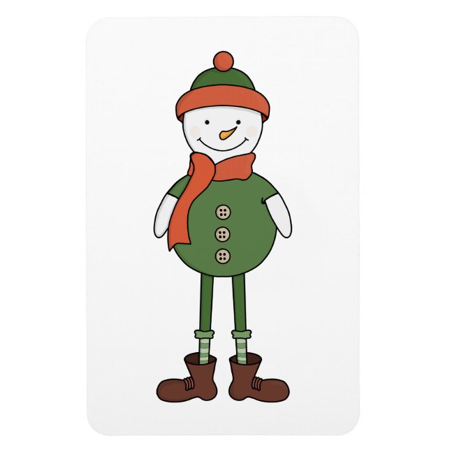 Coola Snögubbe Magnet (Vertikal)