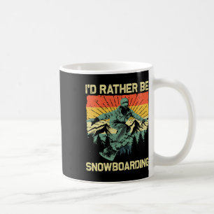 Coola Snowboard För manar Women Snowboarding Skiin Kaffemugg