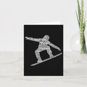 Coola Snowboarder Apparat och Gift Ideas Manar Uni Kort