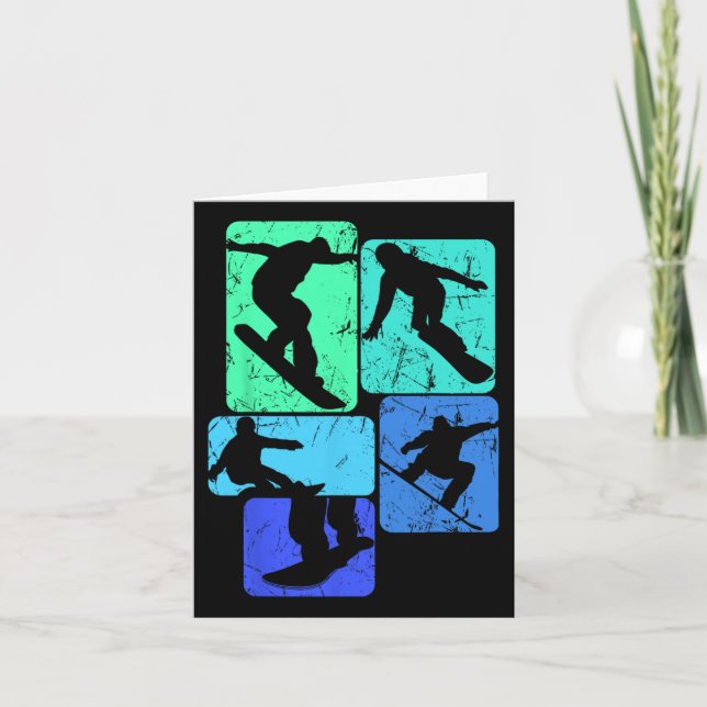 Coola Snowboarder Apparat och Gift Ideas Snowboard Kort (Framsida)