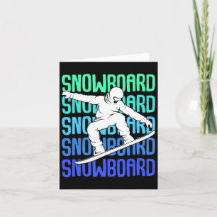 Coola Snowboarder Apparat och Gift Ideas Snowboard Kort