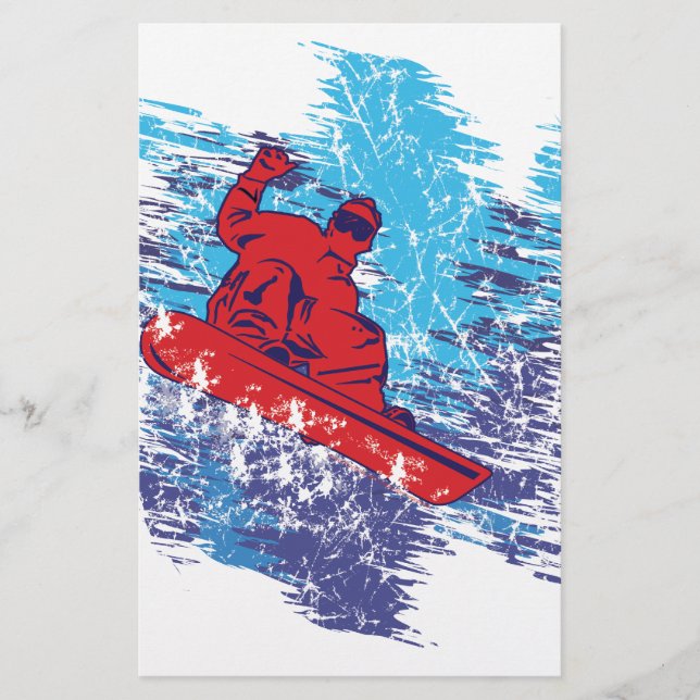 Coola Snowboarder Brevpapper (Framsida)