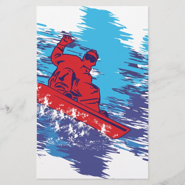Coola Snowboarder Brevpapper (Framsida)
