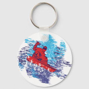 Coola Snowboarder Nyckelring