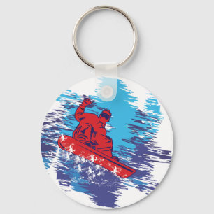 Coola Snowboarder Nyckelring