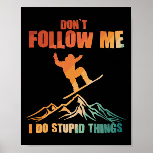 Coola Snowboarding Art För manar kvinnor Snowboard Poster