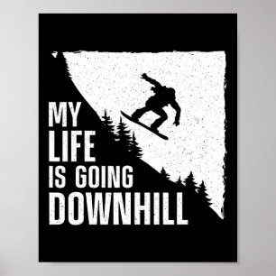 Coola Snowboarding Art För manar Women Snö Board S Poster